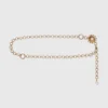 Chain belt with flowers