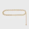 Chain belt with new link Chain belt with new link