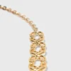 Chain belt with new link Chain belt with new link