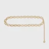 Chain belt with new link Chain belt with new link