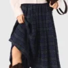 Check skirt with rhinestones Check skirt with rhinestones