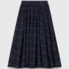 Check skirt with rhinestones Check skirt with rhinestones