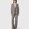 Checked suit jacket