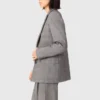 Checked suit jacket
