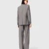 Checked suit jacket