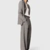 Checked suit jacket