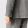 Checked suit jacket