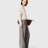 Checked suit trousers