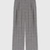 Checked suit trousers