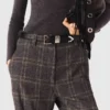 Checked suit trousers Checked suit trousers