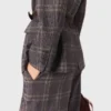 Checkered belted suit jacket Checkered belted suit jacket