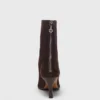 Chocolate Brown zipped suede ankle boots Chocolate Brown zipped suede ankle boots