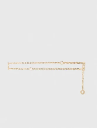 Clover logo chain belt Clover logo chain belt