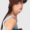 Colourful natural raffia bucket hat Colourful natural raffia bucket hat