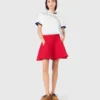 Compact knit short skirt