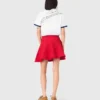 Compact knit short skirt
