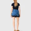 Contrast-trim polo dress