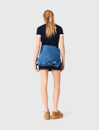 Contrast-trim polo dress