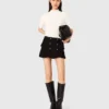 Cotton and silk ribbed top Cotton and silk ribbed top