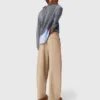 Cotton balloon trousers