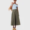 Cotton pleated maxi skirt Cotton pleated maxi skirt