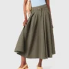 Cotton pleated maxi skirt Cotton pleated maxi skirt