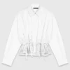 Cotton shirt with rhinestones Cotton shirt with rhinestones
