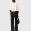 Cotton trousers with leather belt Cotton trousers with leather belt