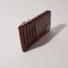 Crackled leather cardholder