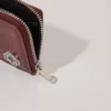 Crackled leather cardholder