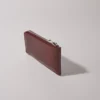 Crackled leather cardholder