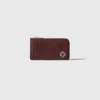 Crackled leather cardholder