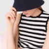Reversible fruit print bucket hat