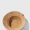 Crochet raffia bucket hat