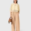 Crochet Rhinestone Cardigan