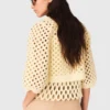 Crochet Rhinestone Cardigan