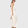 Crochet trousers with mirrors