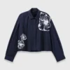 Cropped cotton shirt Cropped cotton shirt