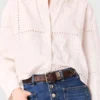 Cropped embroidered shirt Cropped embroidered shirt