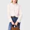 Cropped embroidered shirt Cropped embroidered shirt