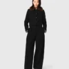 Cropped jacket with removable fur collar