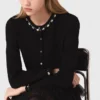 Cropped jewellery detail cardigan Cropped jewellery detail cardigan