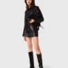 Cropped Leather Jacket Cropped Leather Jacket