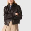 Cropped leather jacket Cropped leather jacket