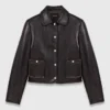 Cropped Leather Jacket Cropped Leather Jacket