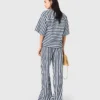 Cropped linen-blend shirt Cropped linen-blend shirt