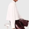 Cropped shirt with jewel detail Cropped shirt with jewel detail