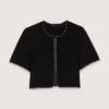 Cropped short sleeve cardigan Cropped short sleeve cardigan