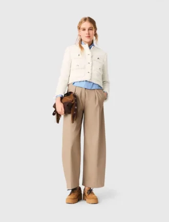 Cropped tweed jacket
