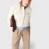 Cropped tweed jacket